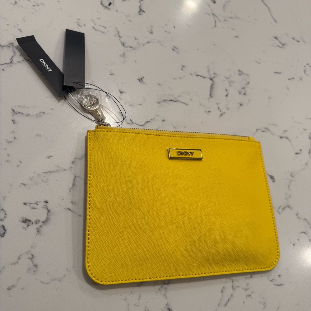 DKNY Vibrant Yellow Clutch